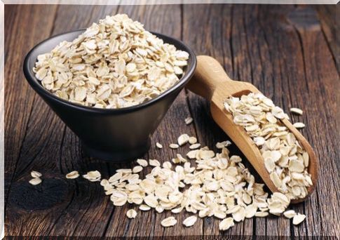 Bowl with rolled oats