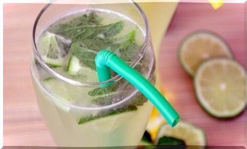 lemon and mint water