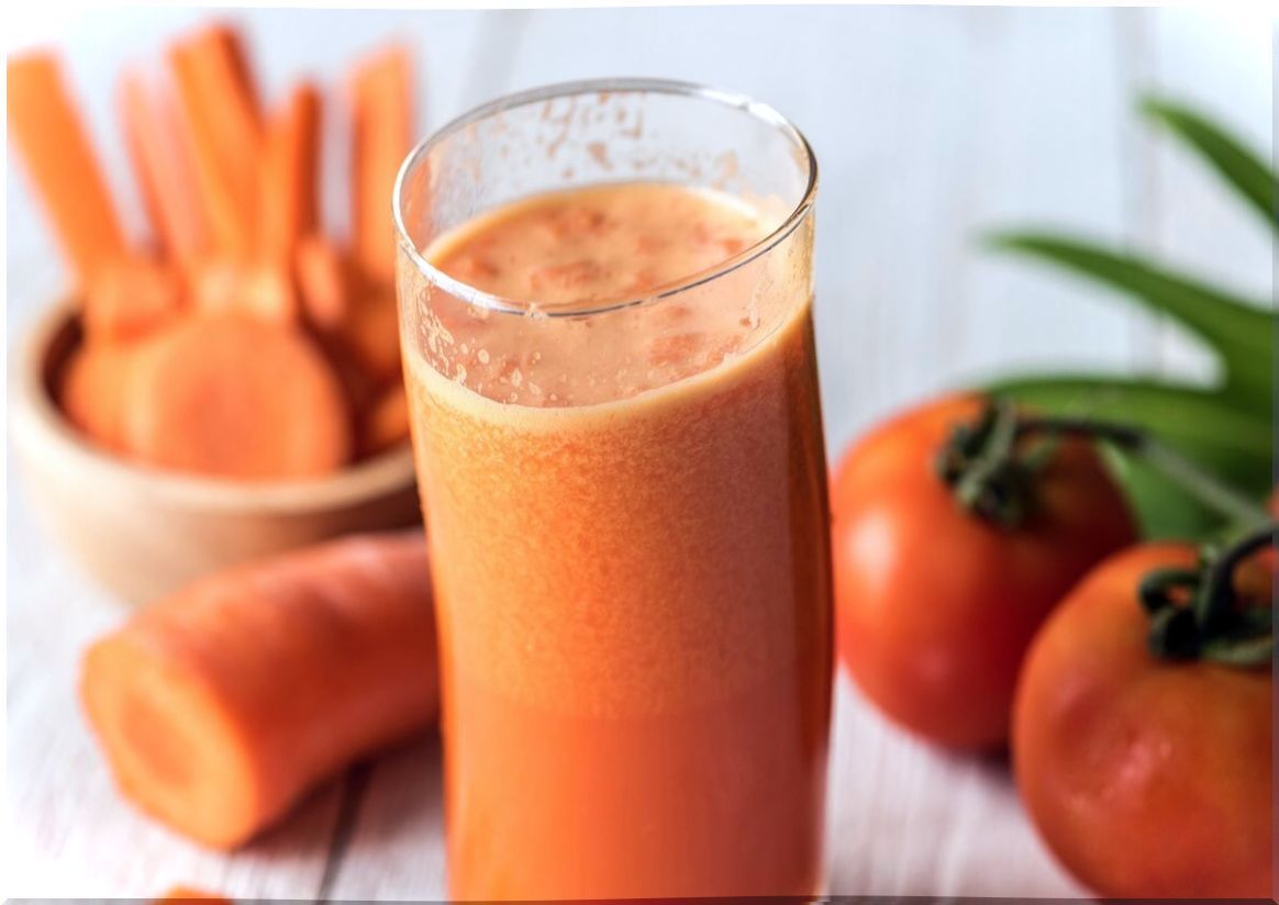 Carrot and tomato juice to alkalize the body