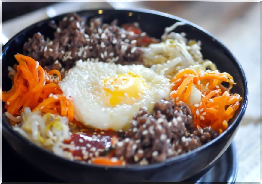 Korean rice or bibimbap