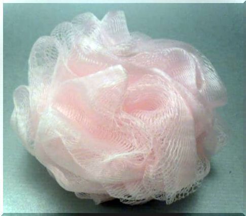 Pink Nylon Scrub Sponge