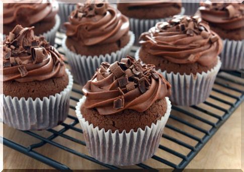 hazelnut cream muffins